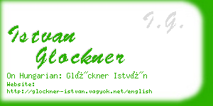 istvan glockner business card